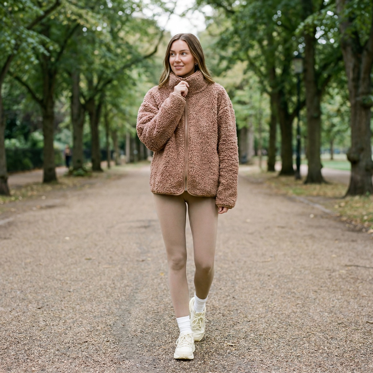 OHS Teddy Full Zip Fleece - Mink>