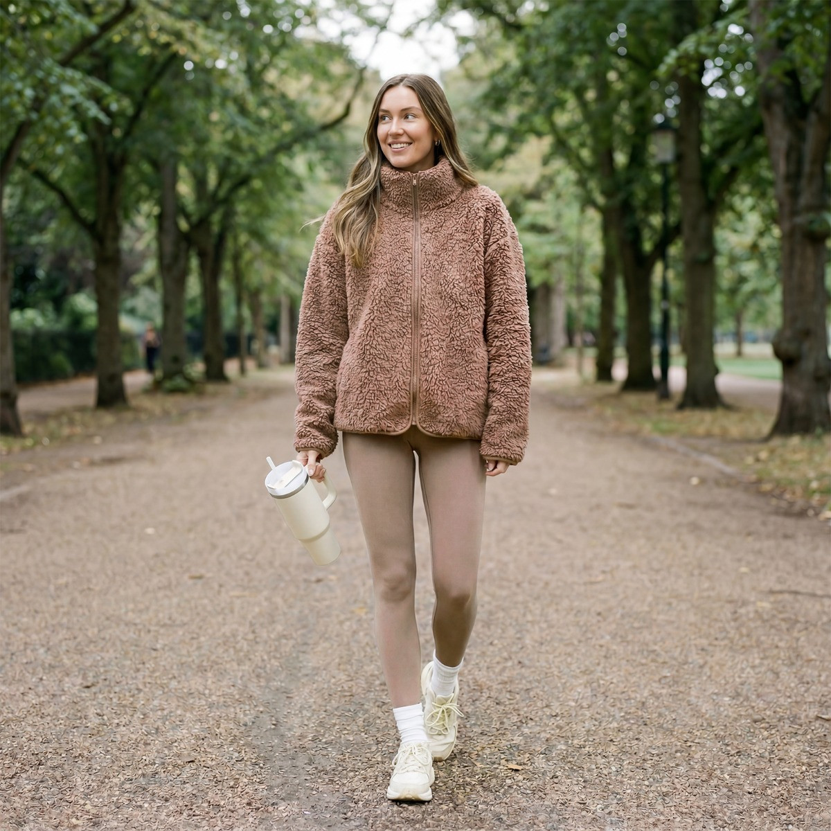 OHS Teddy Full Zip Fleece, Mink - Small/Medium>