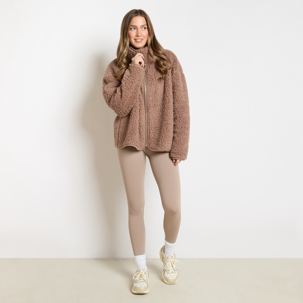 OHS Teddy Full Zip Fleece, Mink - Small/Medium>