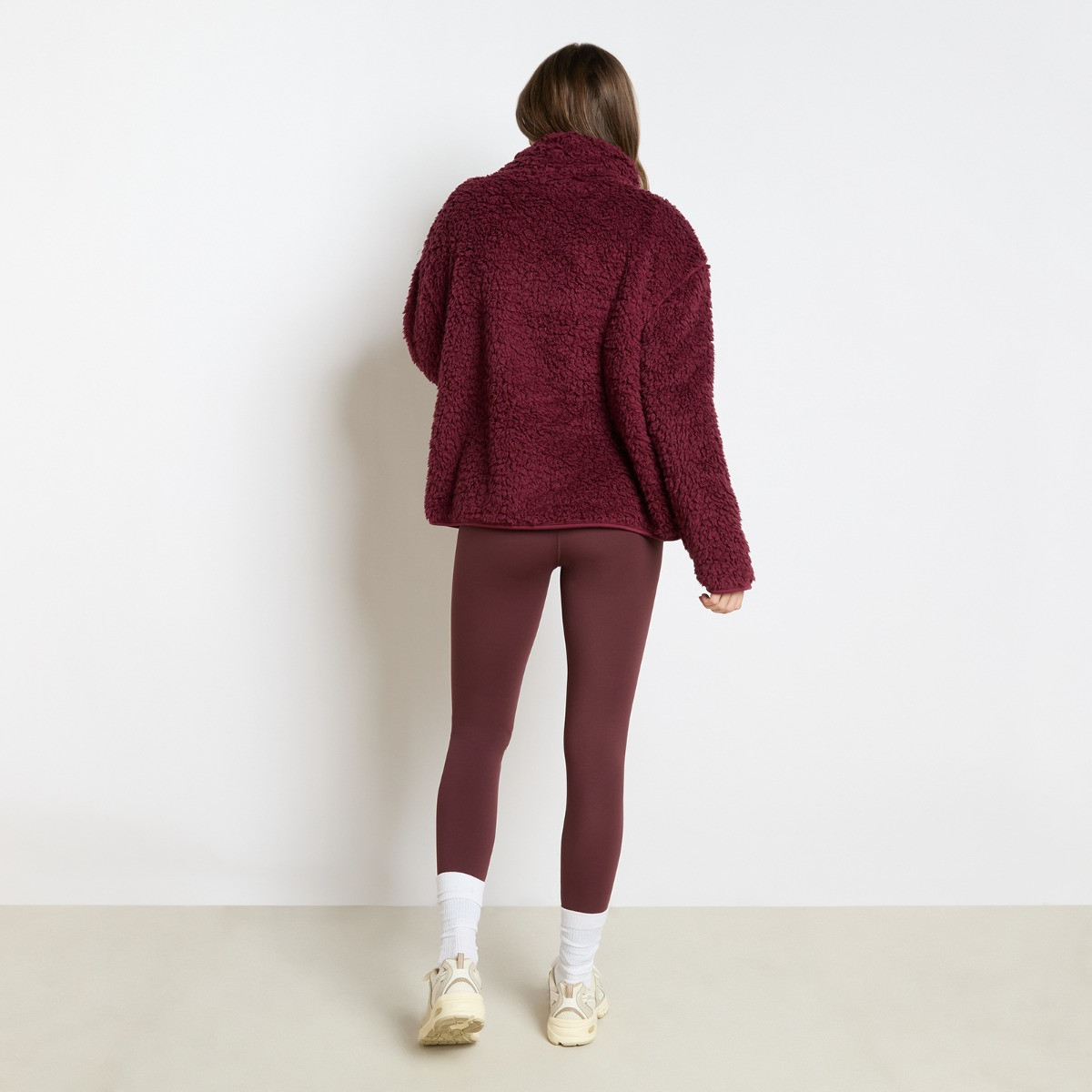 OHS Teddy Half Zip Fleece - Maroon>