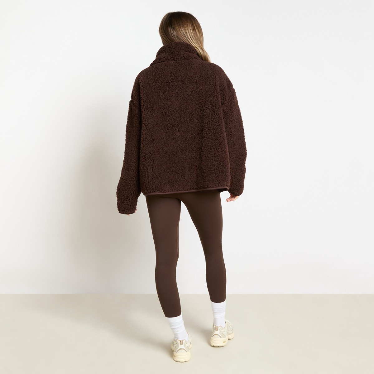 OHS Teddy Full Zip Fleece - Brown>