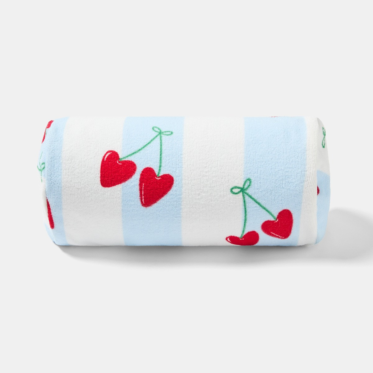 OHS Heart Cherries Inflatable Beach Bolster - Blue/White>