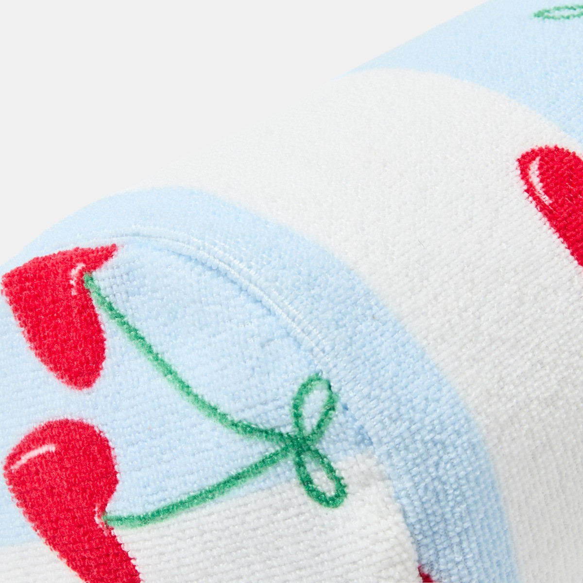 OHS Heart Cherries Inflatable Beach Bolster - Blue/White>