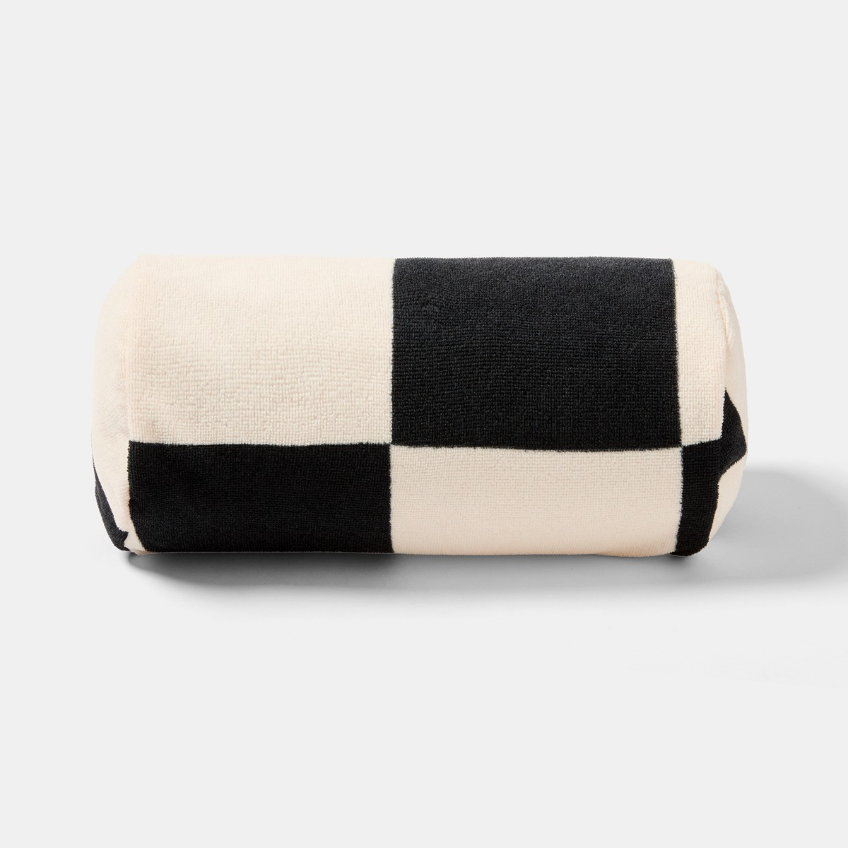 OHS Checkerboard Inflatable Beach Bolster - Monochrome>