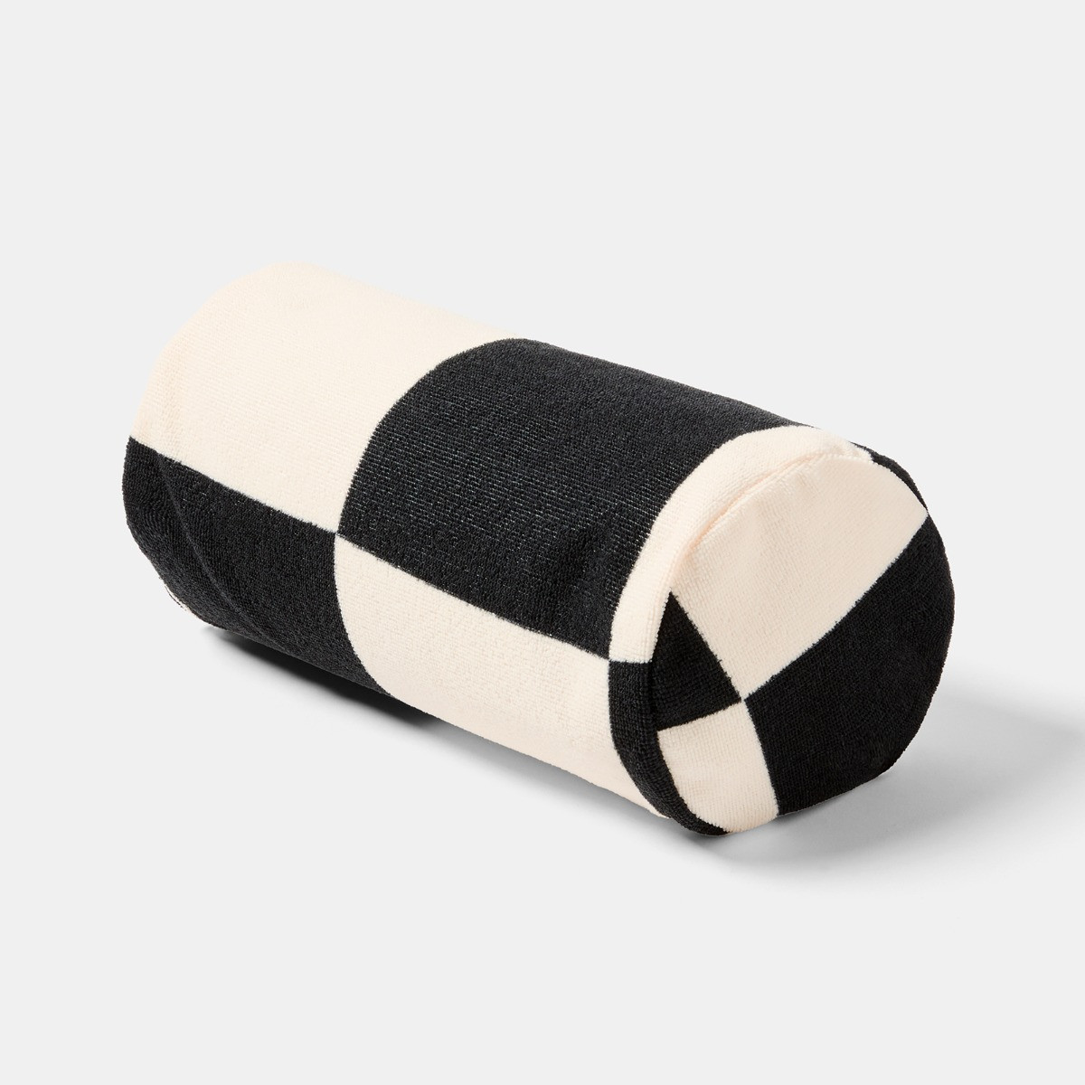 OHS Checkerboard Inflatable Beach Bolster - Monochrome>