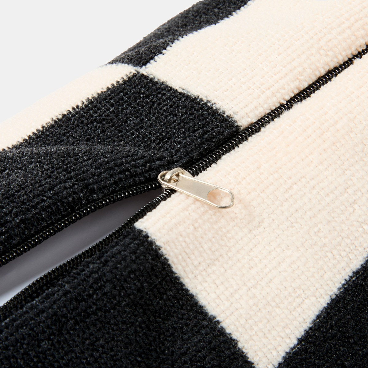 OHS Checkerboard Inflatable Beach Bolster - Monochrome>