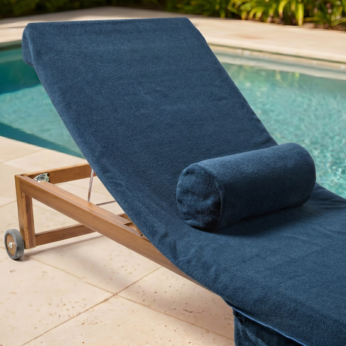 OHS Inflatable Beach Bolster - Navy>