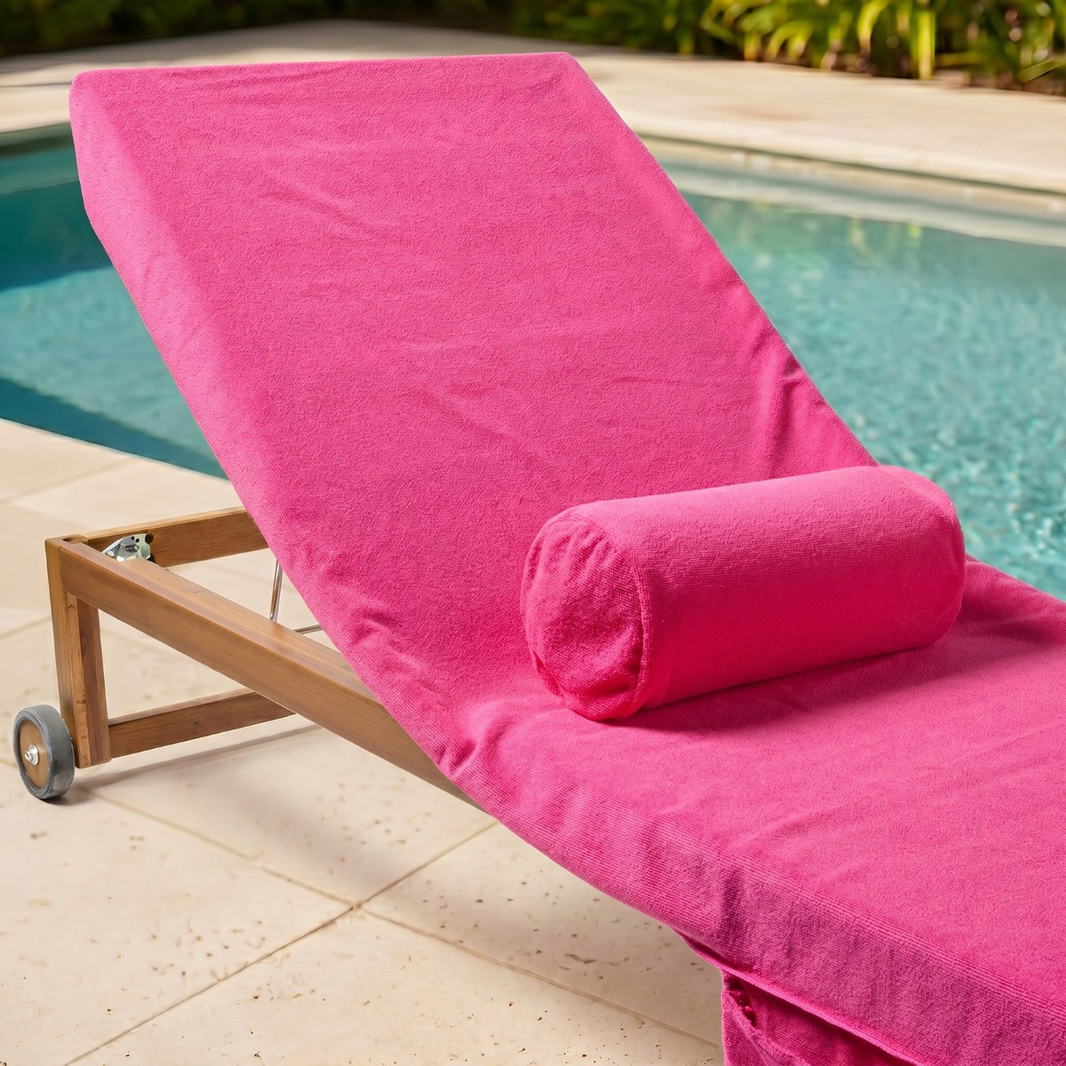 OHS Inflatable Beach Bolster - Pink>