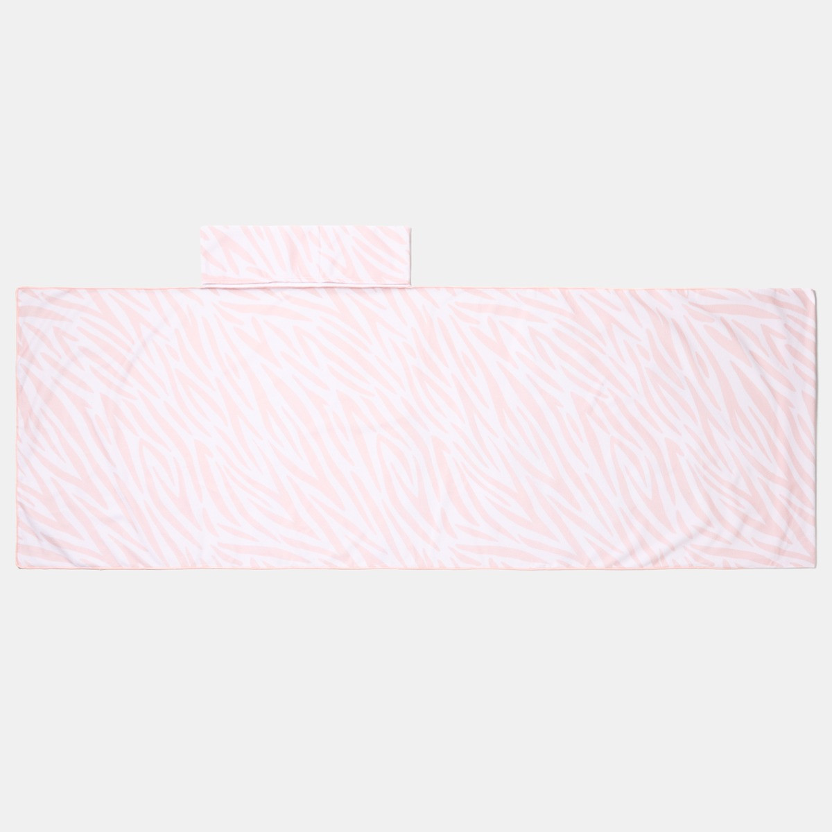 OHS Zebra Print Beach Towel in a Bag - Natural>