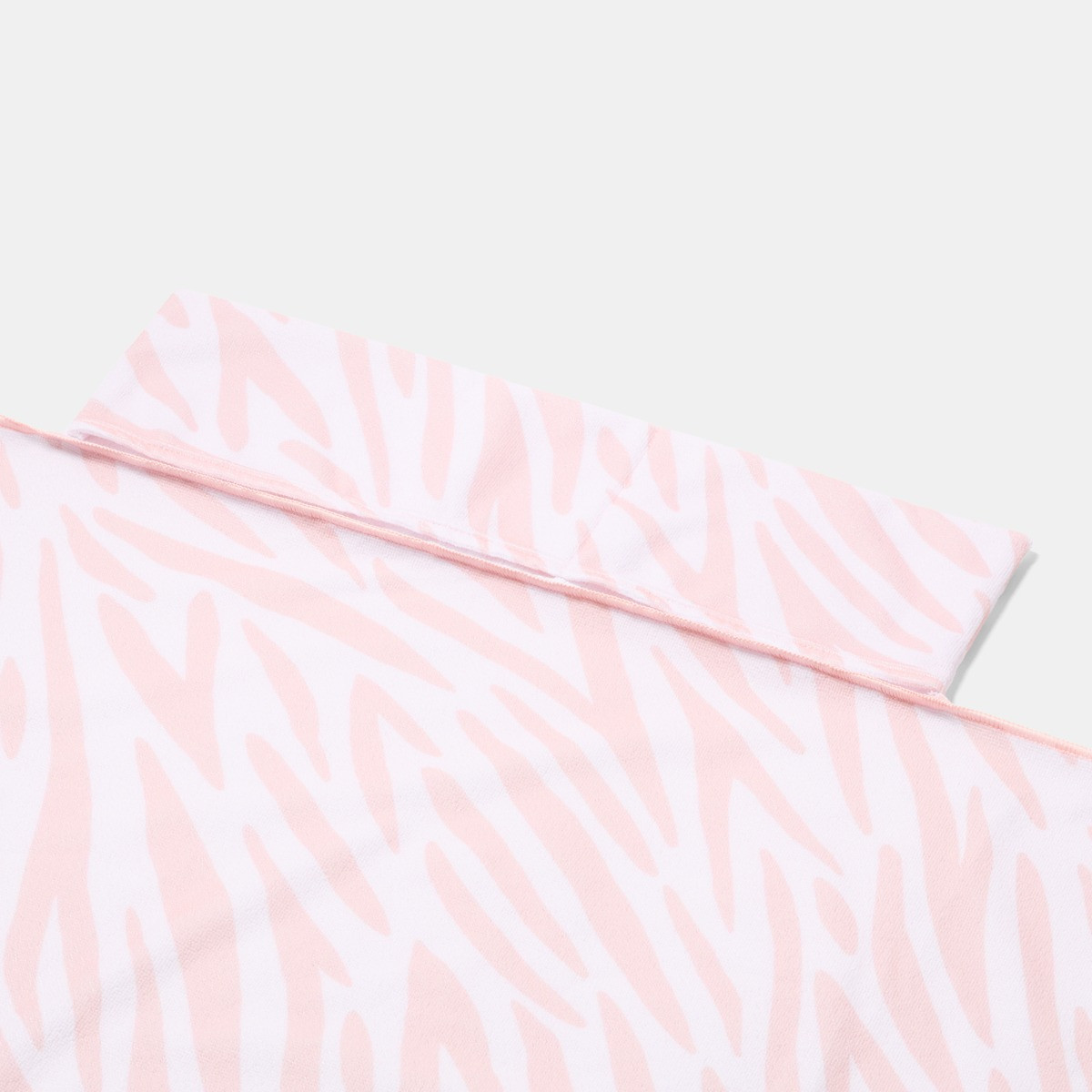 OHS Zebra Print Beach Towel in a Bag - Natural>