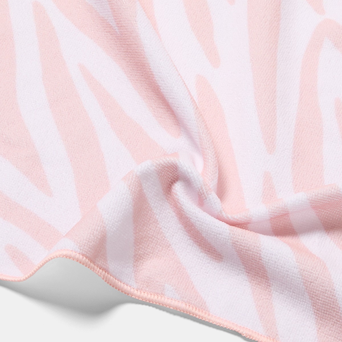OHS Zebra Print Beach Towel in a Bag - Natural>