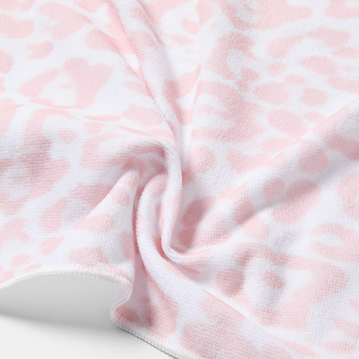 OHS Leopard Print Beach Towel in a Bag - Stone>