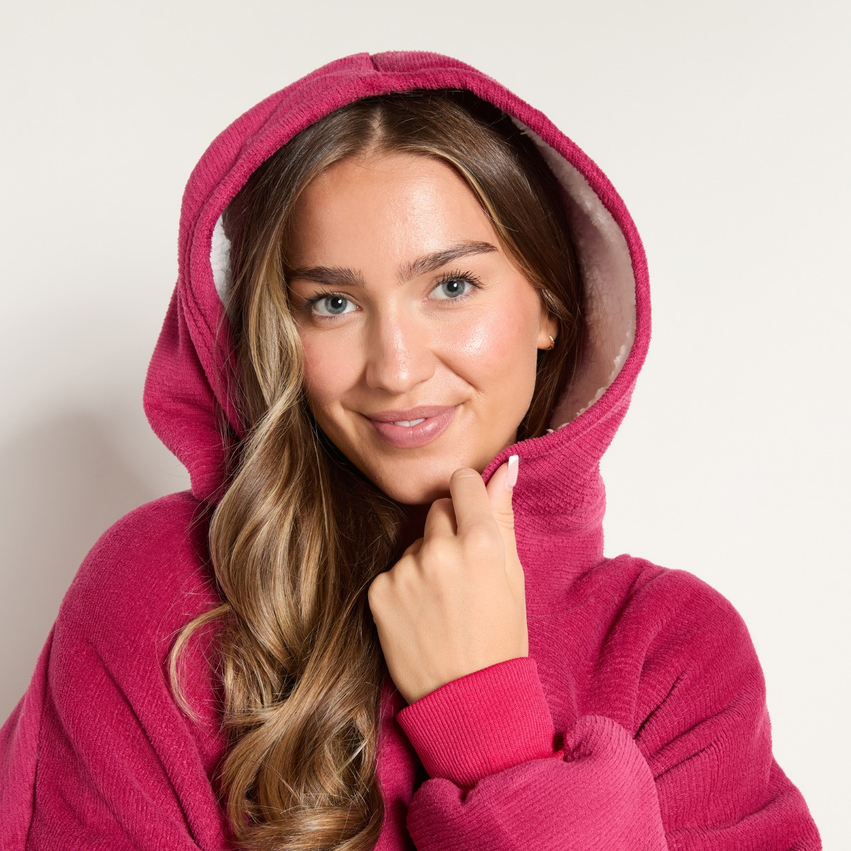 OHS Supersoft Hoodie Blanket - Berry>