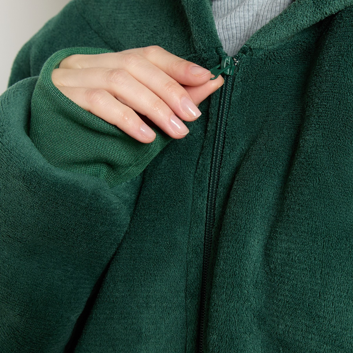 OHS Zipper Hoodie Blanket - Deep Forest Green>