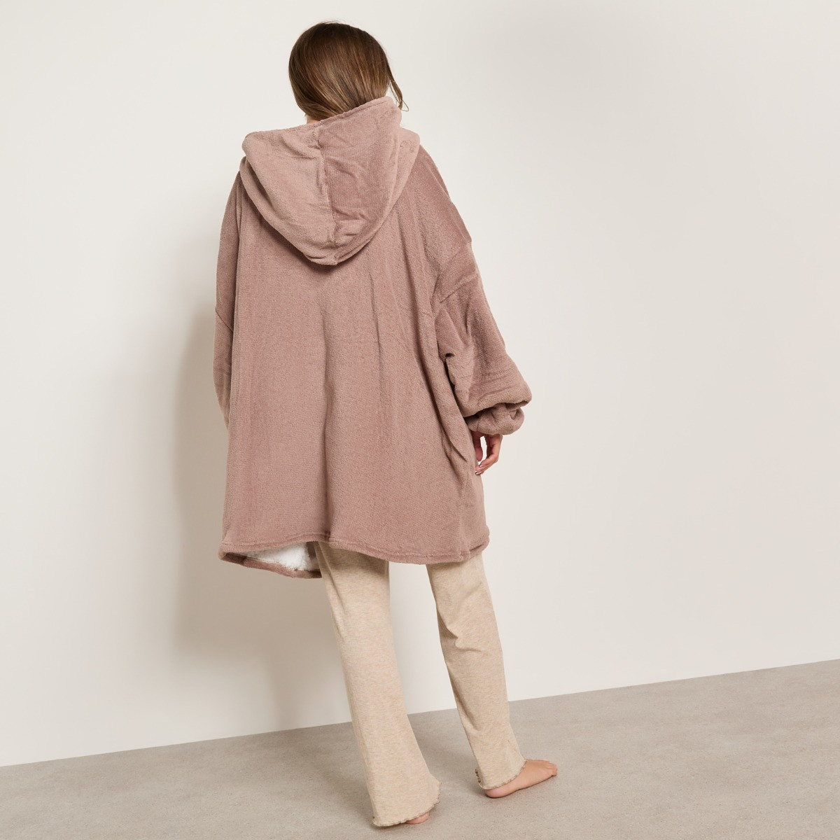 OHS Electric Heated Hoodie Blanket - Mink>