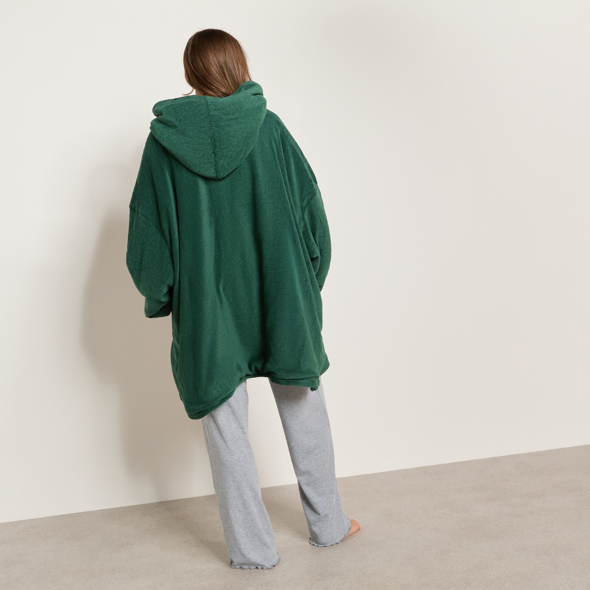 OHS Electric Heated Hoodie Blanket - Forest Green>