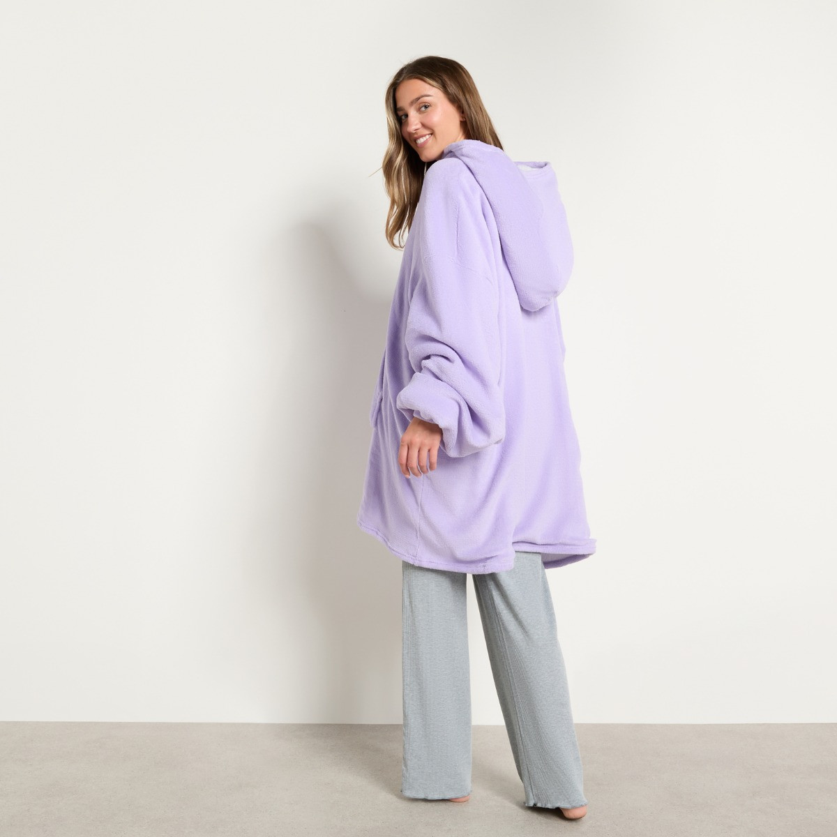 OHS Electric Heated Hoodie Blanket - Lilac>