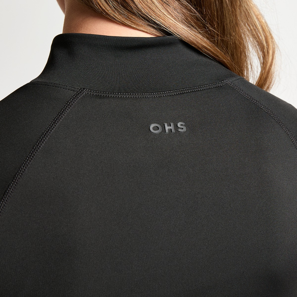 OHS Active Sculpt Full Zip Long Sleeve Jacket - Black>