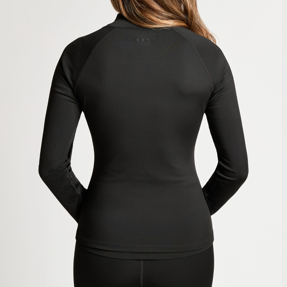 OHS Active Sculpt Full Zip Long Sleeve Jacket - Black>