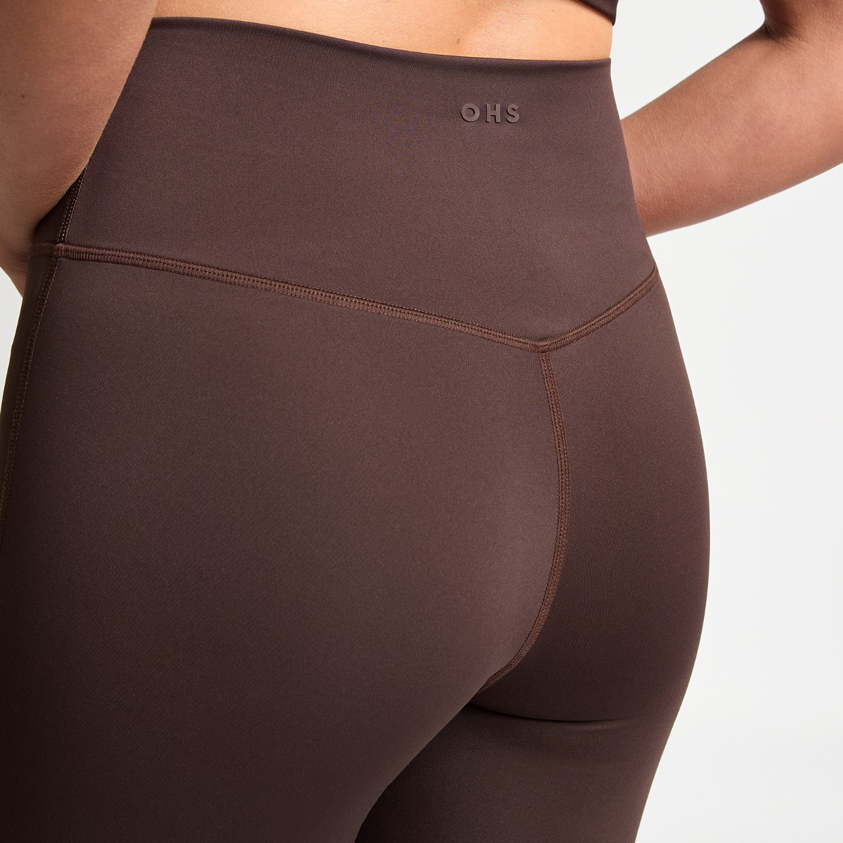 OHS Active Sculpt High Waisted Full Length Leggings - Brown>