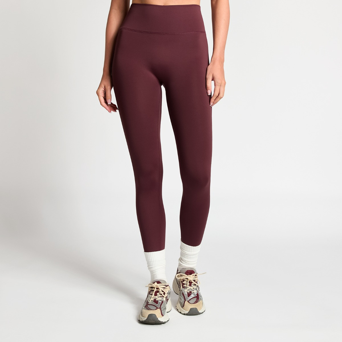 OHS Active Sculpt High Waisted Full Length Leggings - Maroon>