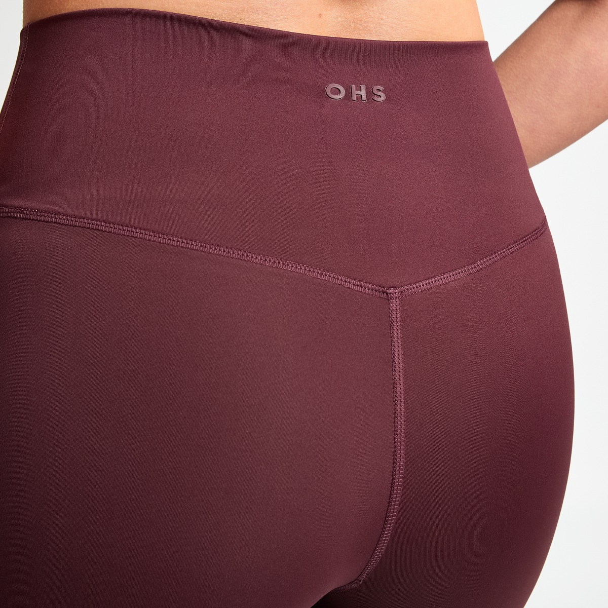 OHS Active Sculpt High Waisted Full Length Leggings - Maroon>