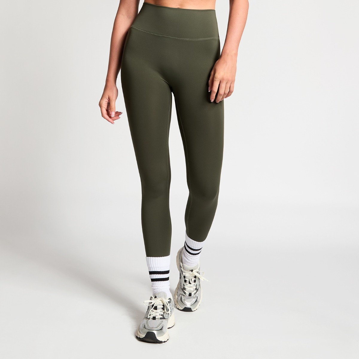 OHS Active Sculpt High Waisted Full Length Leggings - Khaki>