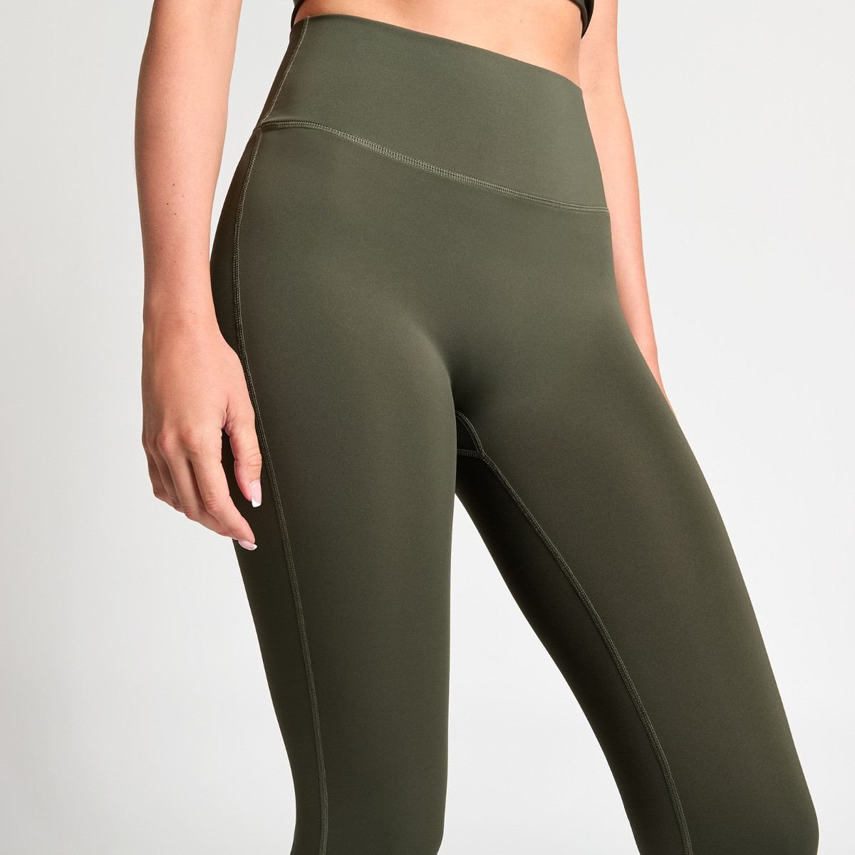 OHS Active Sculpt High Waisted Full Length Leggings - Khaki>
