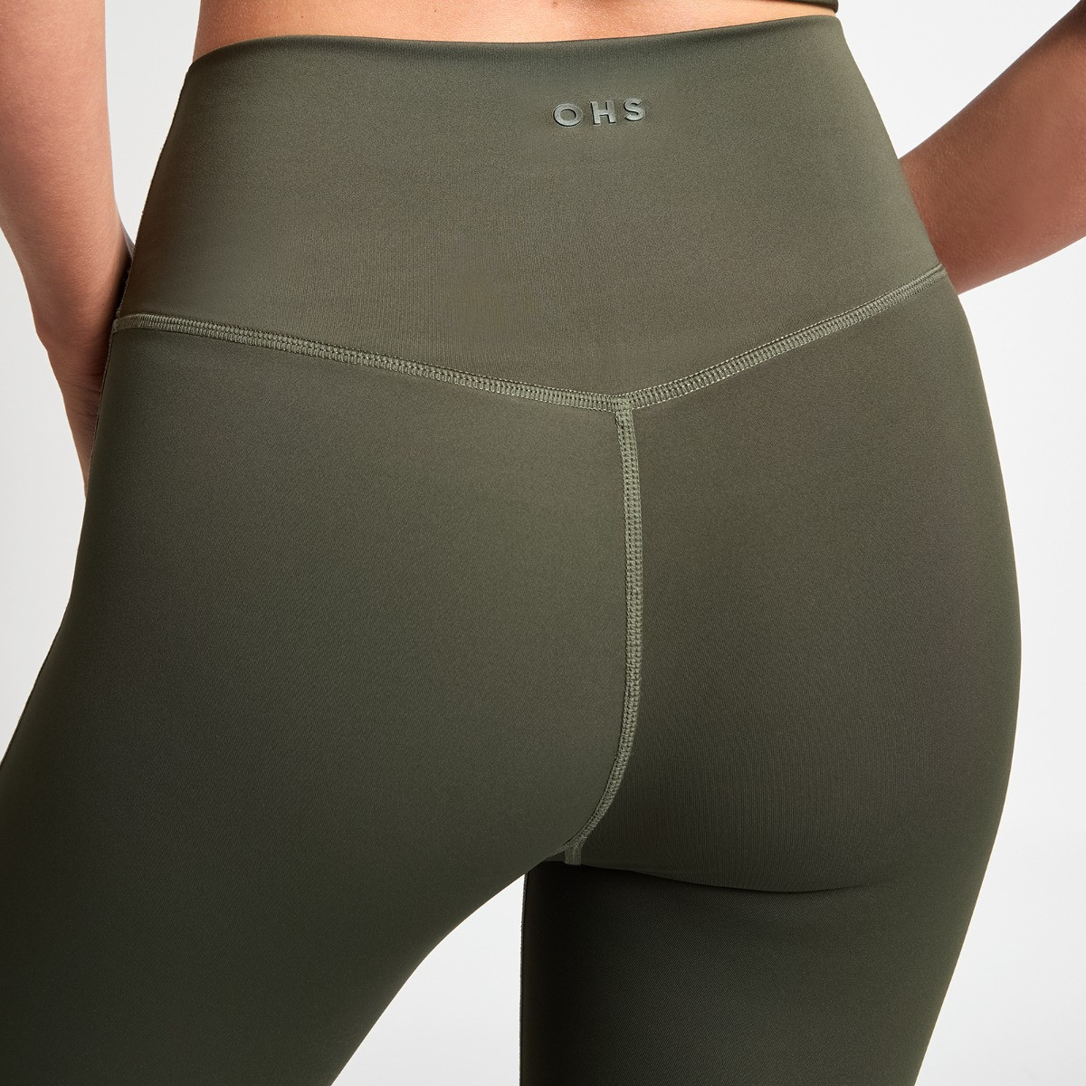OHS Active Sculpt High Waisted Full Length Leggings - Khaki>
