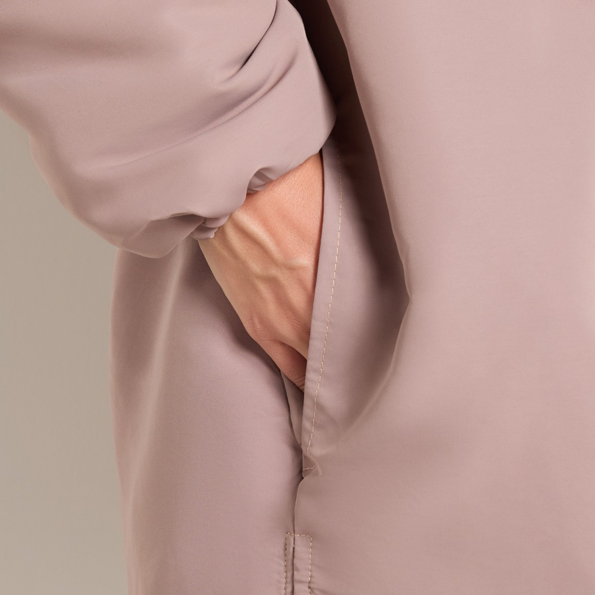 OHS Adults Water Resistant Sherpa Drying Robe - Natural>