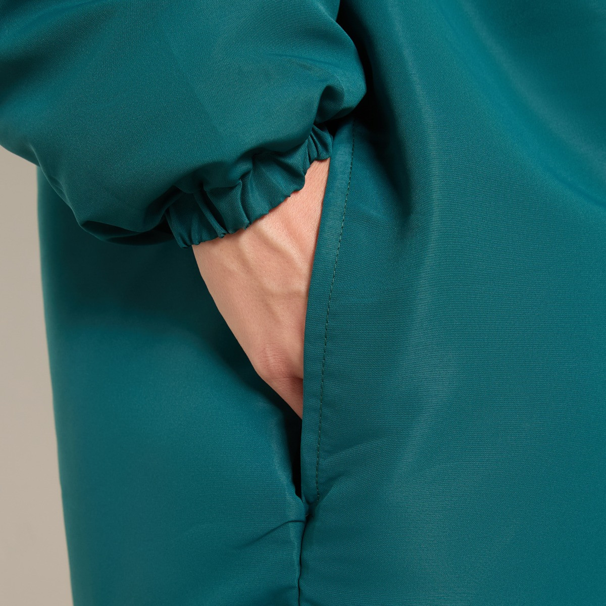 OHS Adults Water Resistant Sherpa Drying Robe, Teal>