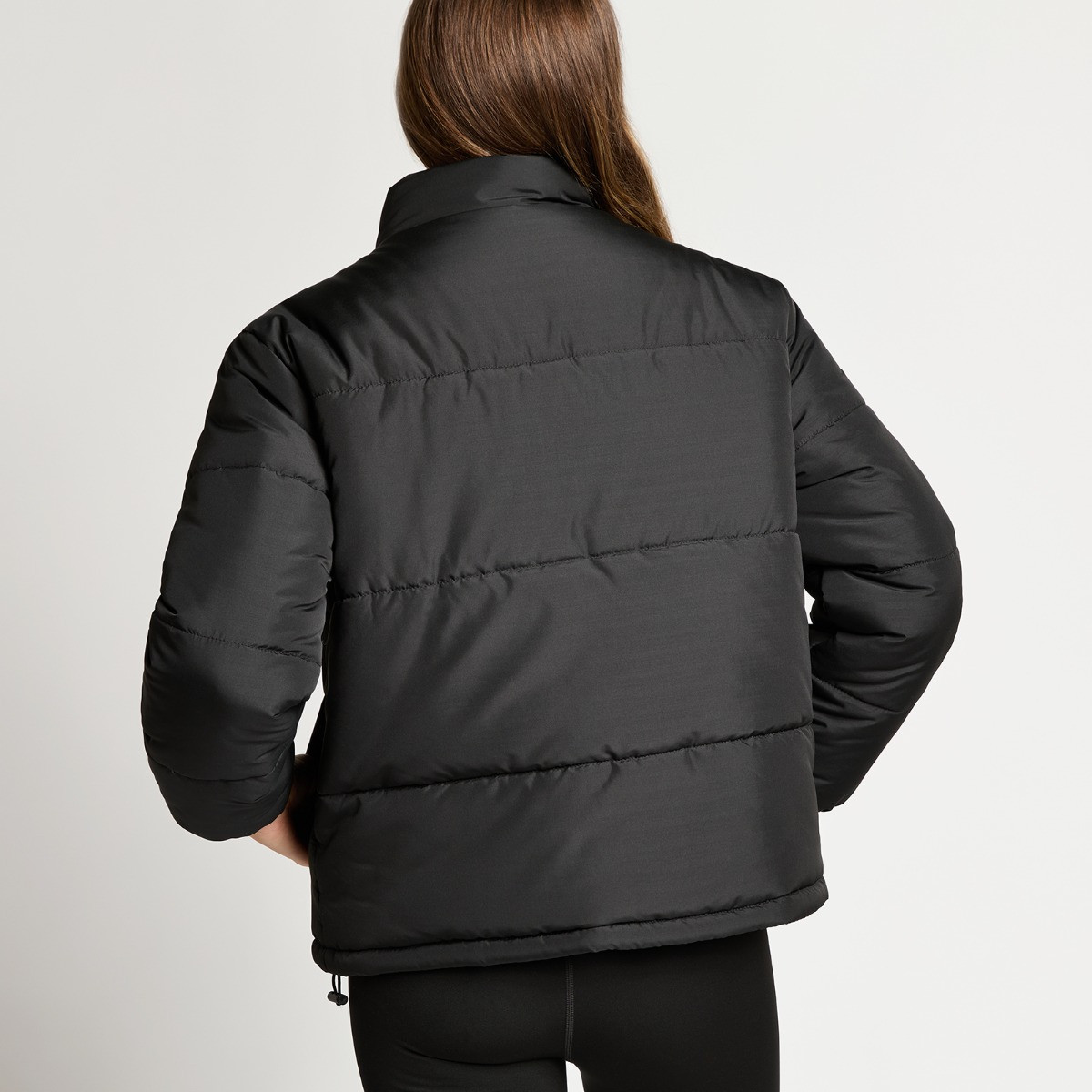 OHS Basic Funnel Neck Puffer Jacket - Black>