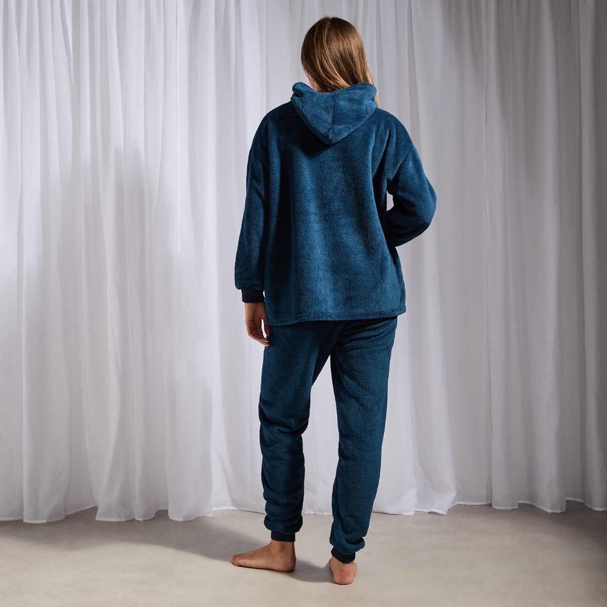 OHS Fleece Hoodie Loungewear Set - Navy>