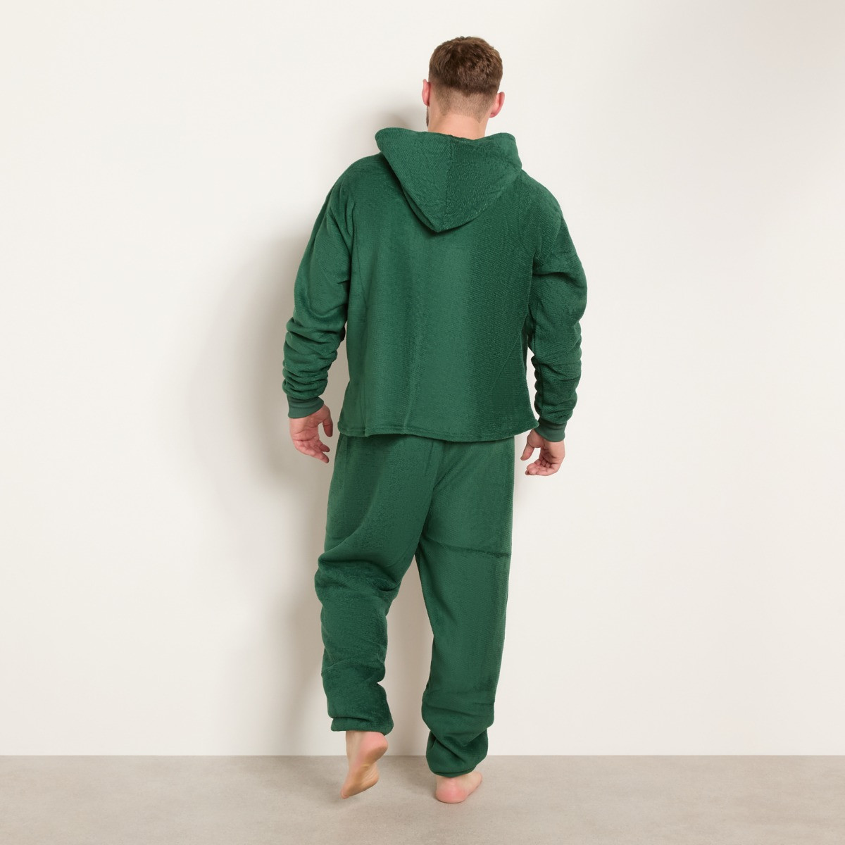 OHS Men's Fleece Hoodie Loungewear Set - Forest Green>