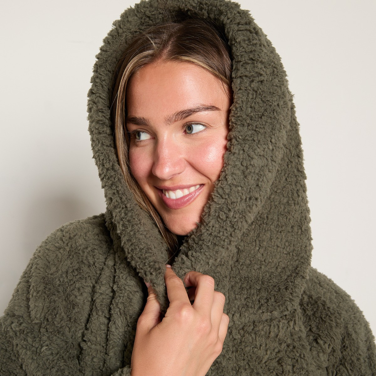 OHS Teddy Dressing Gown - Woodland Green>