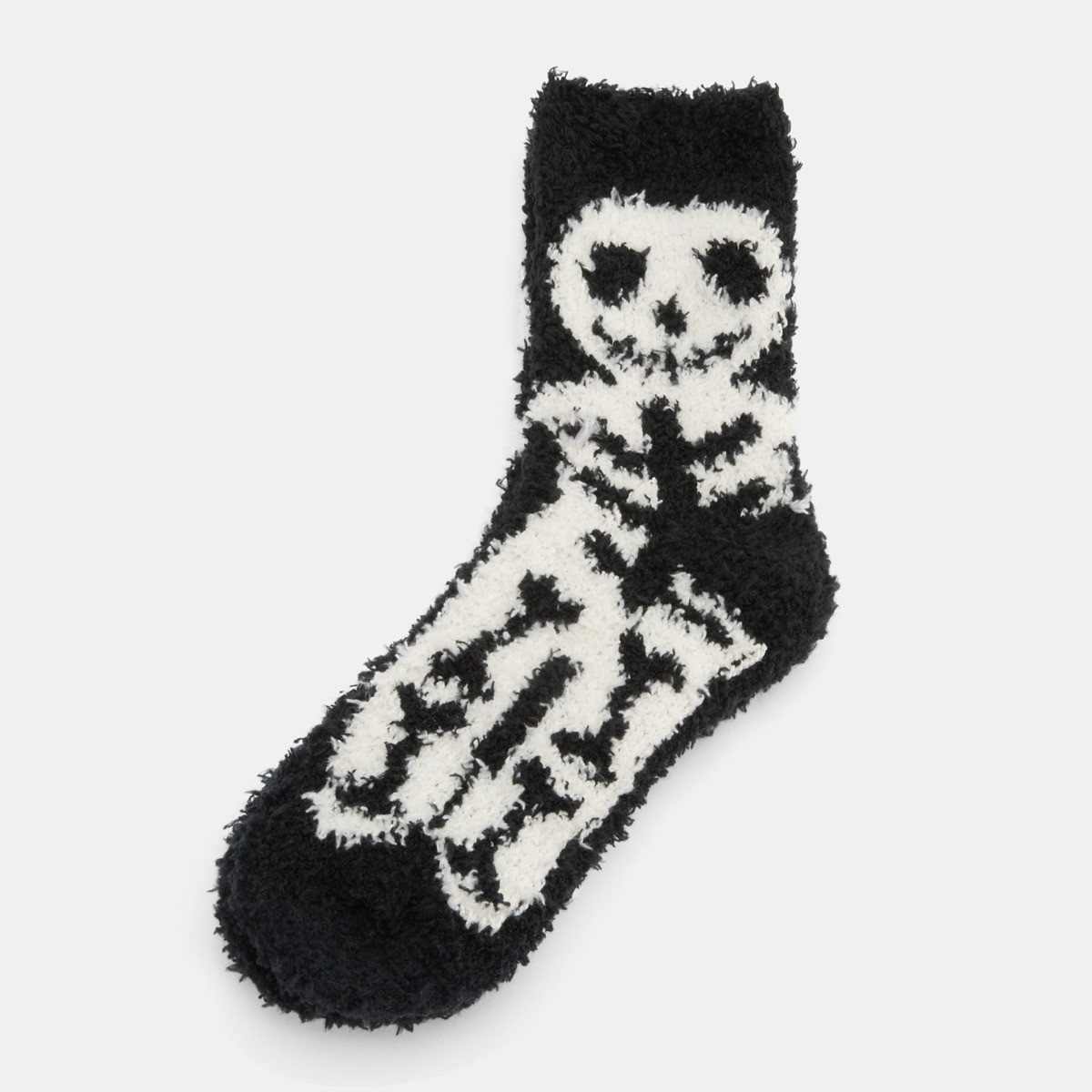 OHS Halloween Sweetie Pies Fluffy Fleece Socks, Black - 3 Pack>