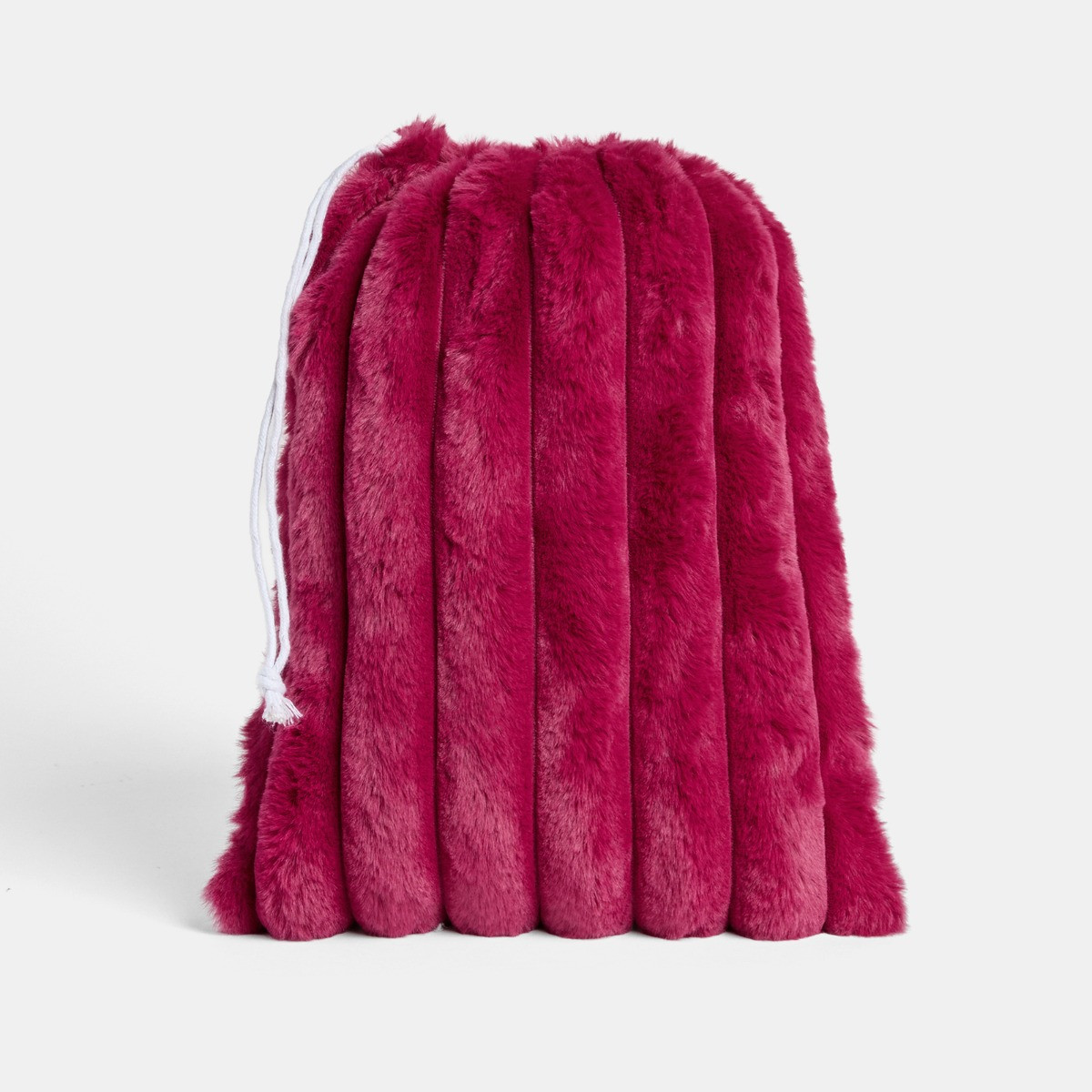 OHS Ribbed Hot Water Bottle Gift Set - Berry>