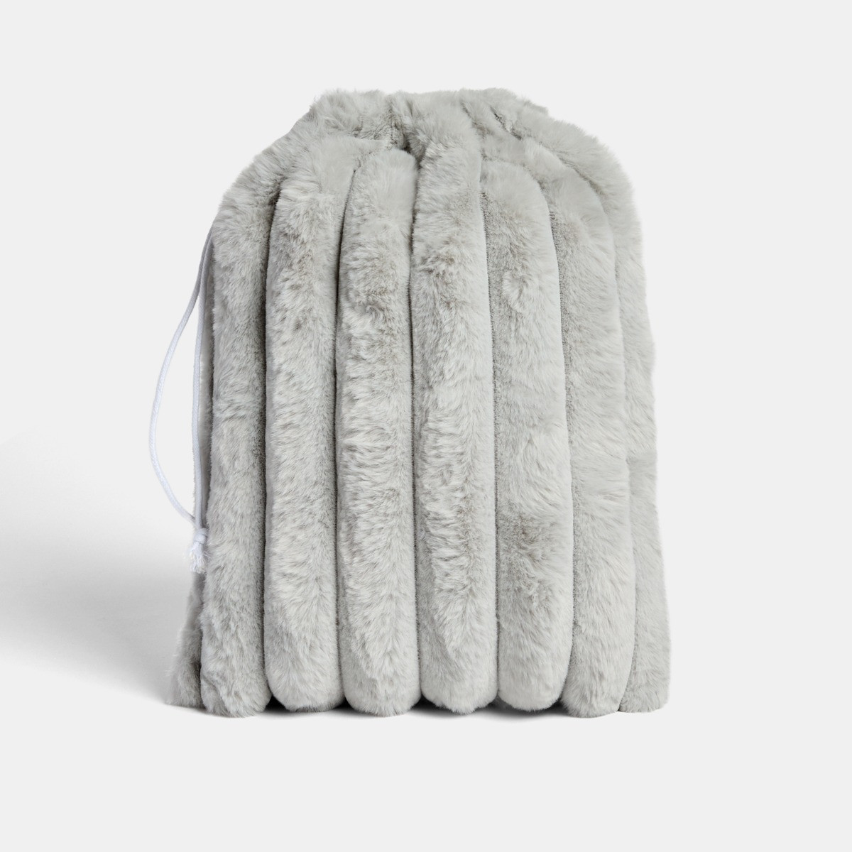 OHS Ribbed Hot Water Bottle Gift Set - Silver>