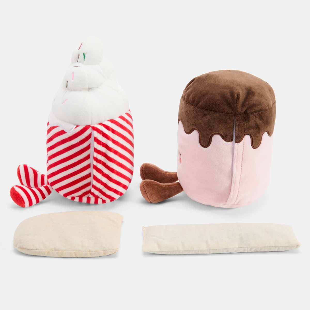 OHS 2 Pack Hot Chocolate & Marshmallow Microwaveable Hottie - Multi>