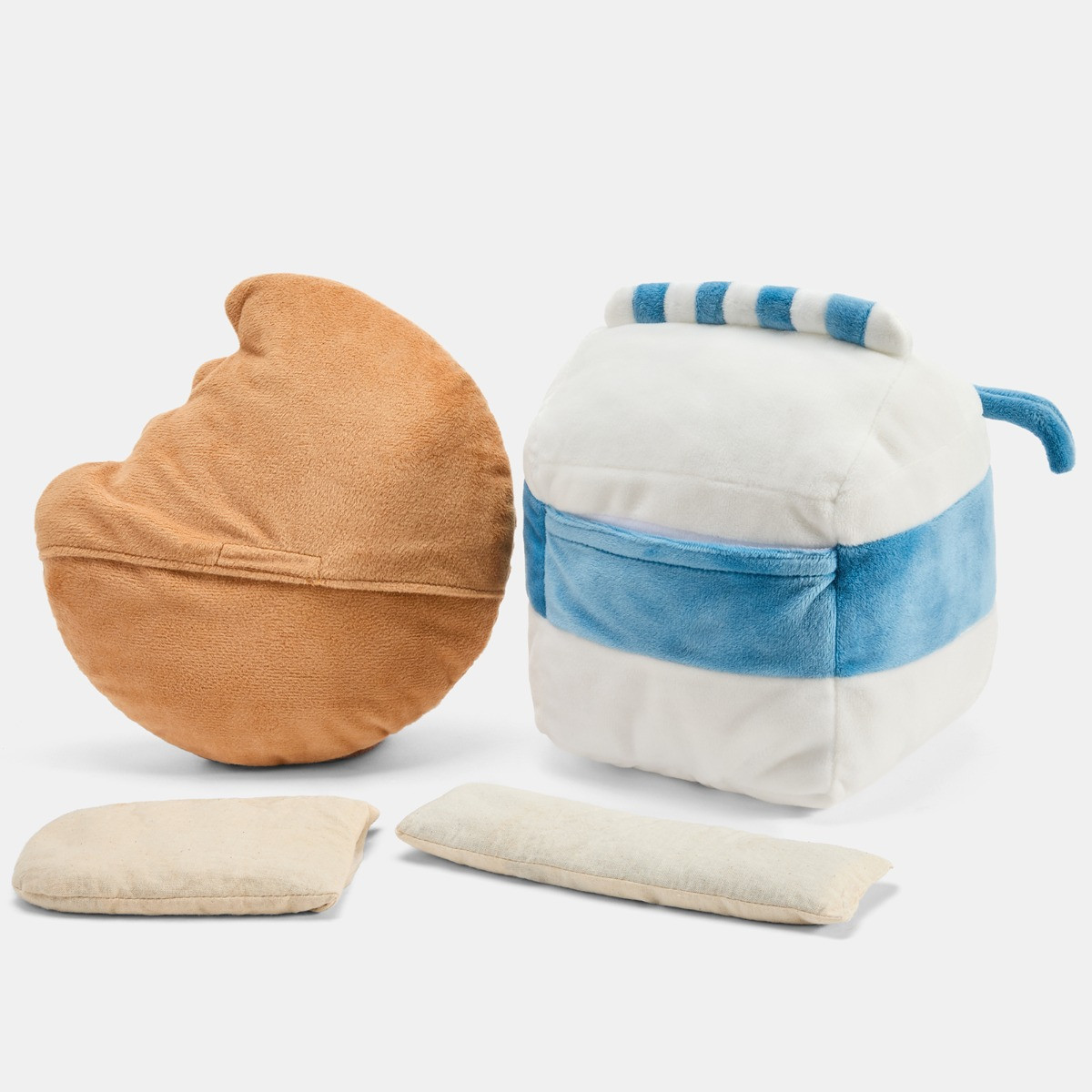OHS 2 Pack Milk & Cookies Microwaveable Hottie - Brown/White>