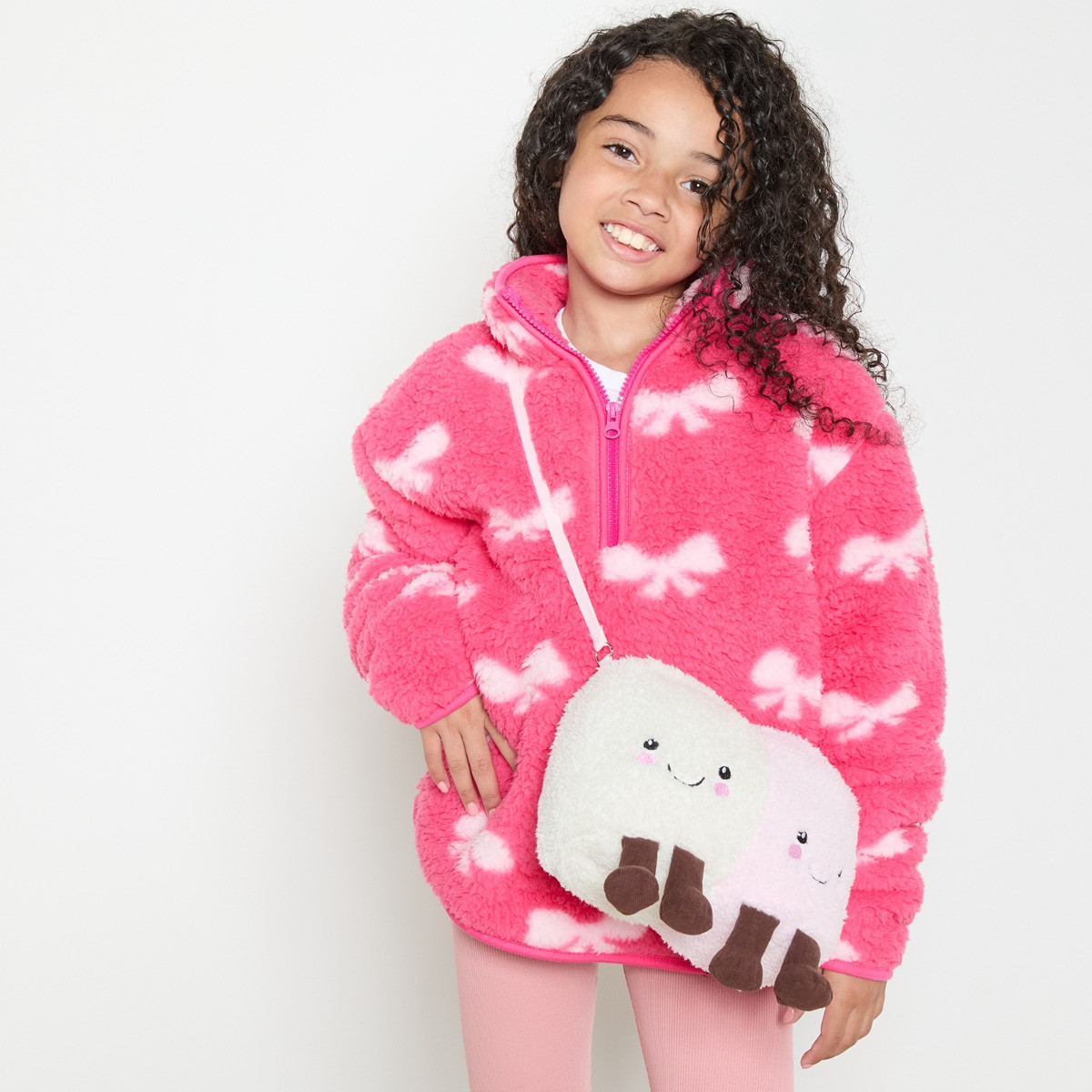 OHS Cotton & Candy Marshmallow Bag - Pink/White>