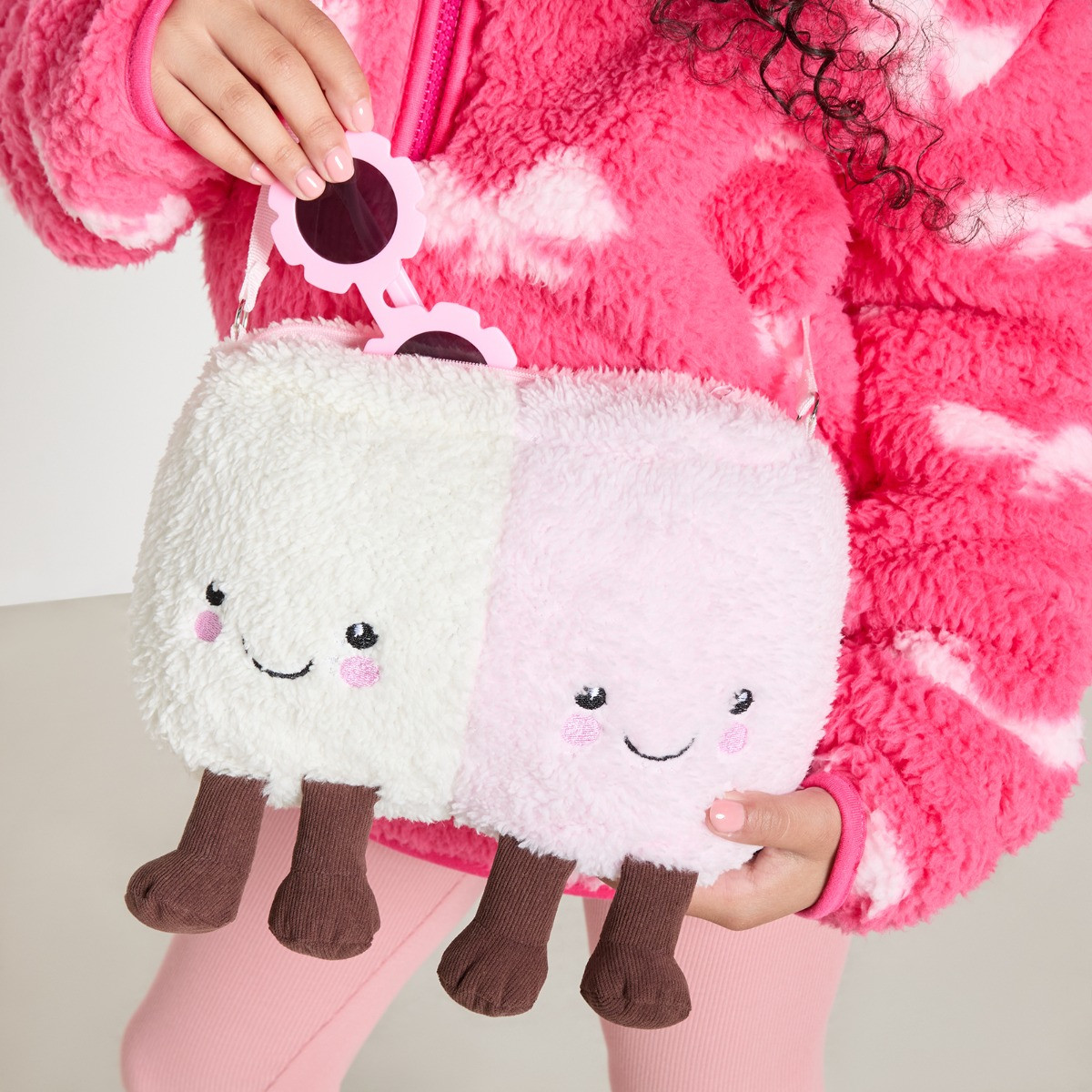 OHS Cotton & Candy Marshmallow Bag - Pink/White>