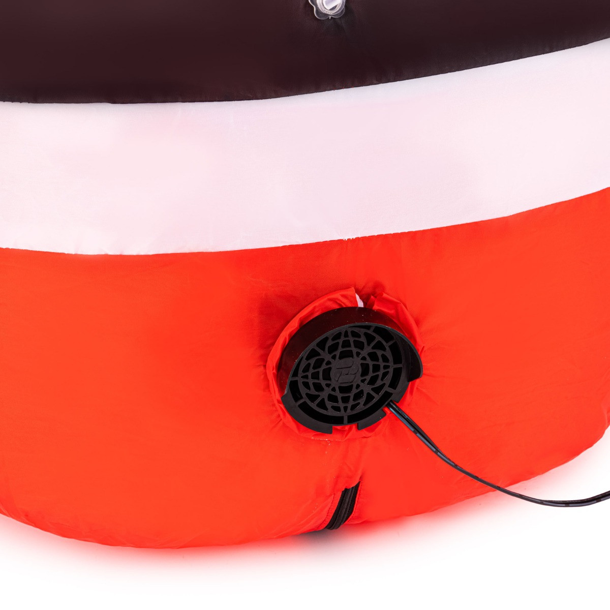 OHS Indoor/Outdoor Self-Inflating Santa Light-Up Porch Decoration - Red>