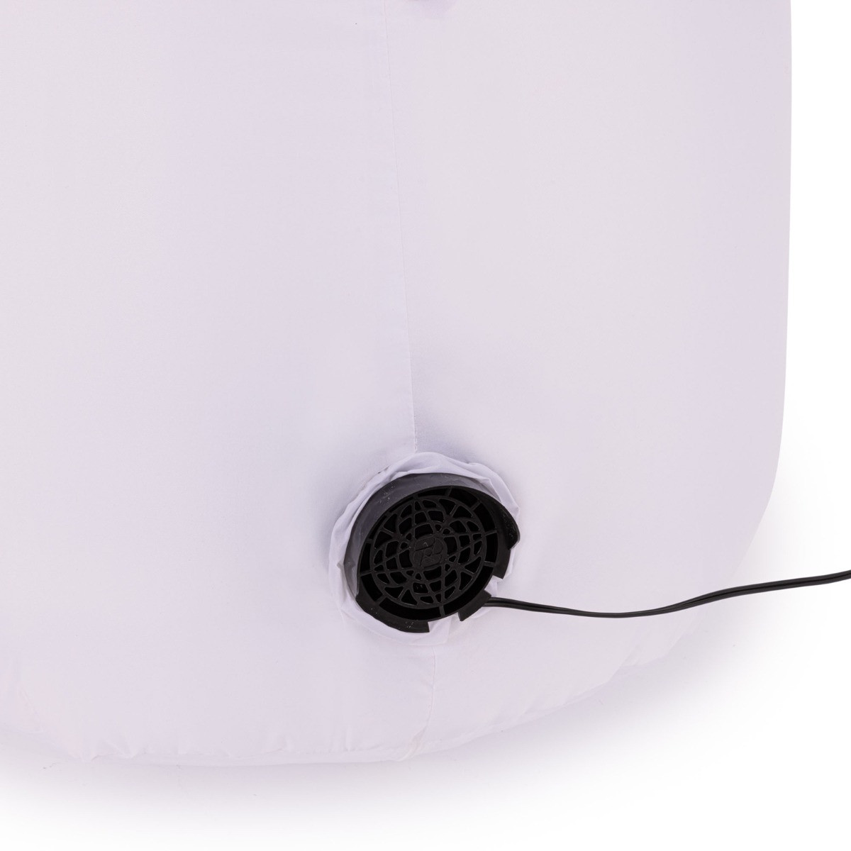 OHS Indoor/Outdoor Self-Inflating Snowman Light-Up Porch Decoration - White>