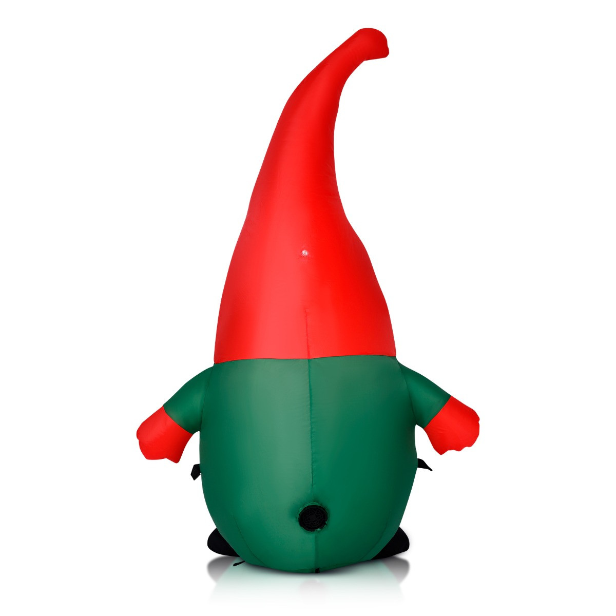 OHS Indoor/Outdoor Self-Inflating Gonk Light-Up Porch Decoration - Green/Red>