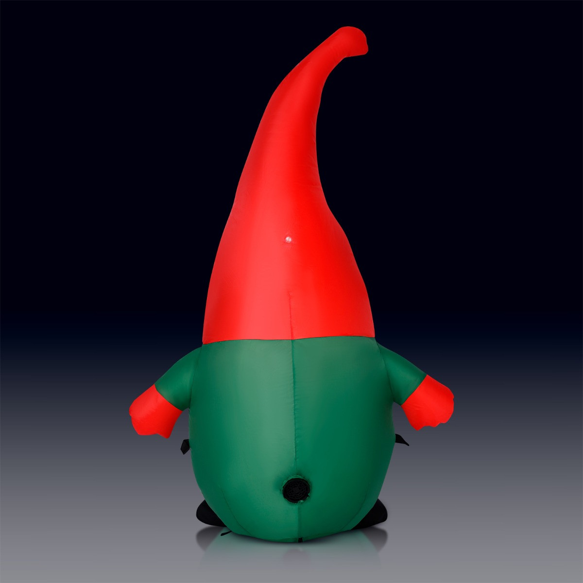 OHS Indoor/Outdoor Self-Inflating Gonk Light-Up Porch Decoration - Green/Red>