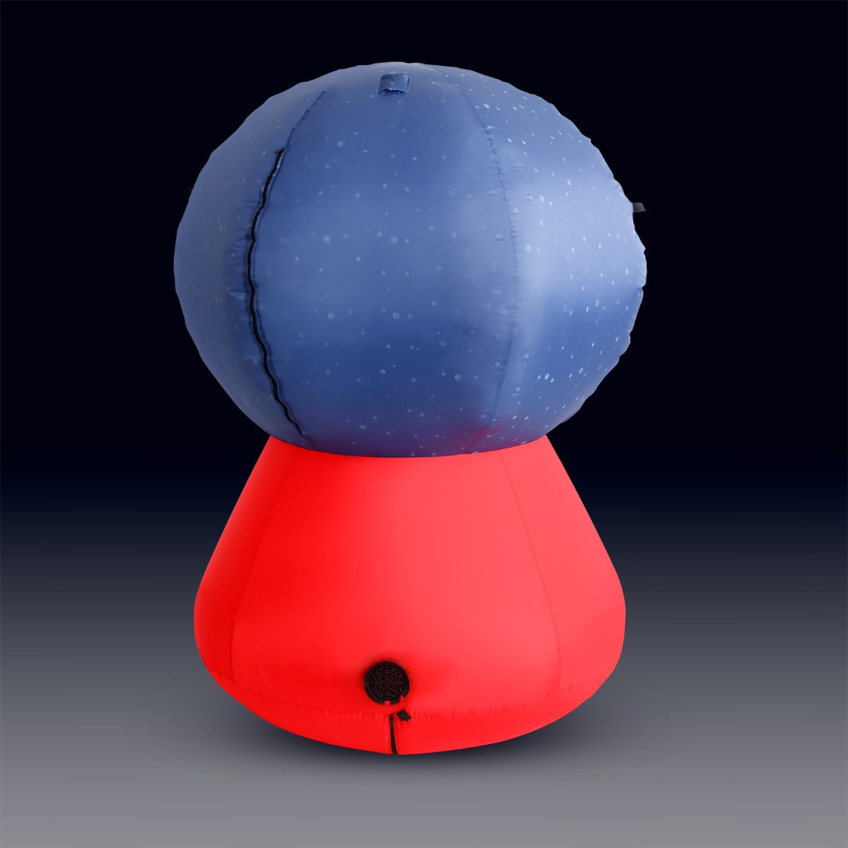 OHS Indoor/Outdoor Self-Inflating Snowglobe Light-Up Porch Decoration - Red>