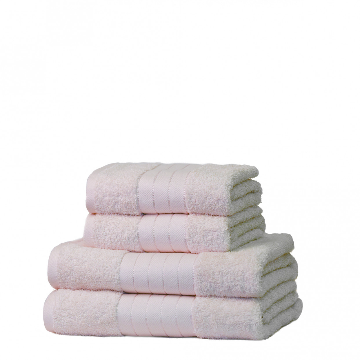 100% Cotton Towel Bale 4 Piece Set - Cream>