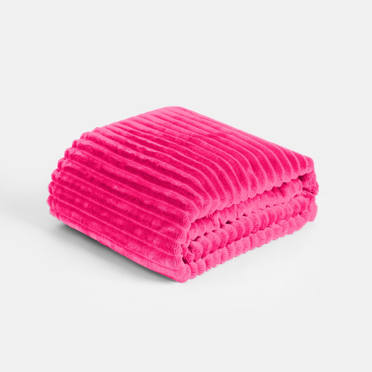 OHS Ribbed Fleece Throw - Hot Pink>