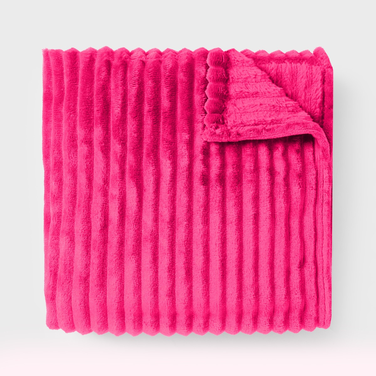 OHS Ribbed Fleece Throw - Hot Pink>